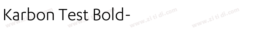 Karbon Test Bold字体转换